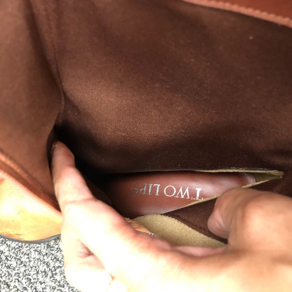 Two Lips Women’s Brown Leather Fringed Boots 7 1/2 - Picture 6 of 8